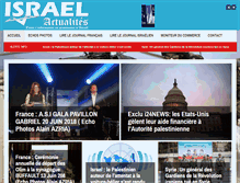 Tablet Screenshot of israel-actualites.tv